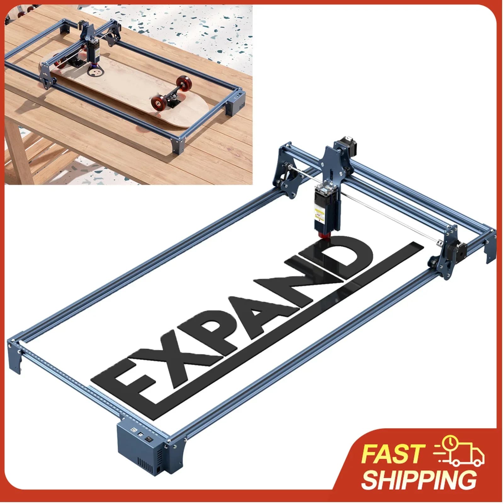 SCULPFUN Engraving Area Expansion Kit S6 S9 950x410mm, Laser Engraver Accessories Set with Larger Workspace