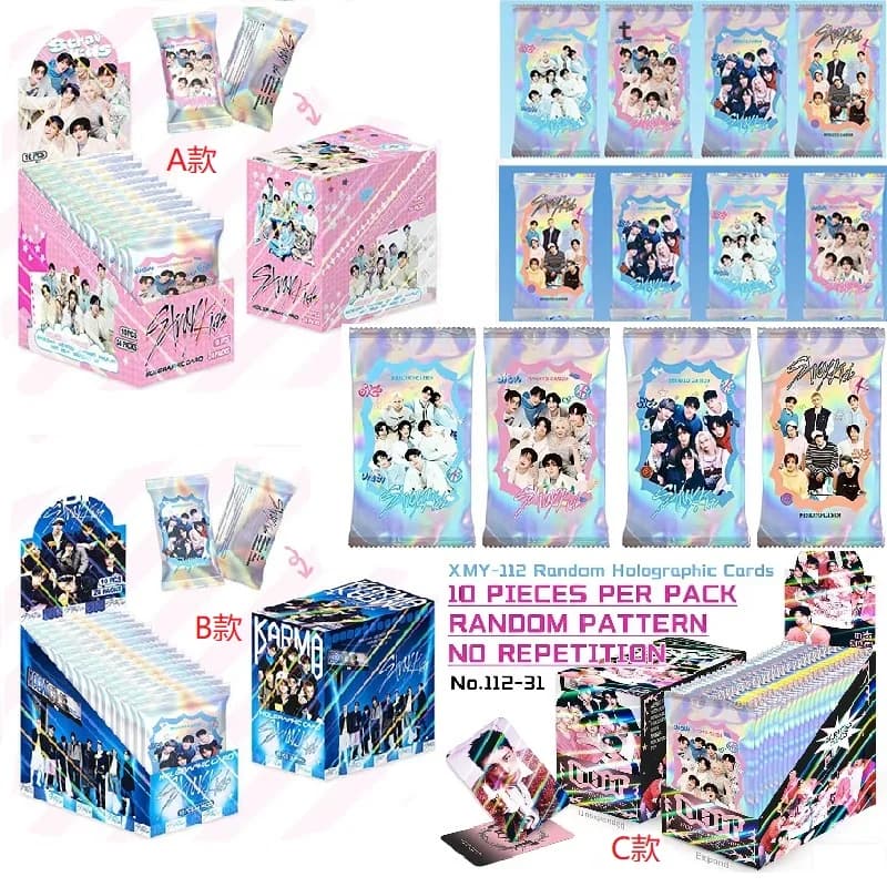 SKZOO Onda Coreana Stray Kids Nuovo Album DO IT Carta Laser Carta Mingxin Carta Fotografica LOMO Carta Stella Circostante Ventole Collezione Regali