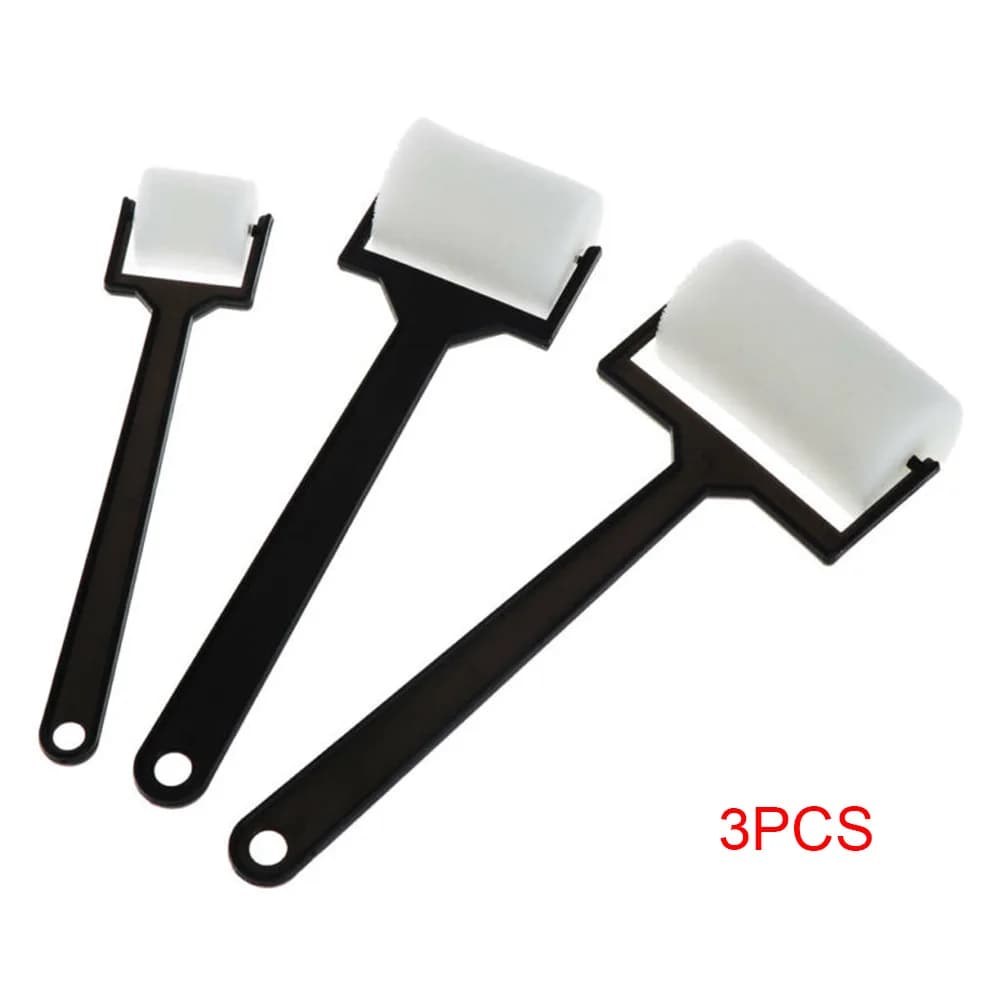 3 pieces of handcrafted tool white sponge brush roller brush for children's foam painting design handcrafted tools decorative supplies