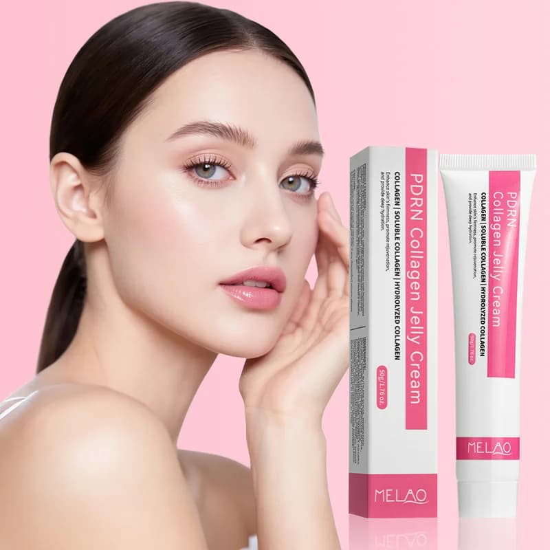 Collagen Jelly Face Cream Facial Moisturizing Lustrous Transparent Face Cream Soften Skin Firming Brightening Skin For Women Men