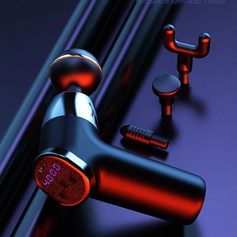 Electric Massage Gun Deep Muscle Massager Muscle Vibrator Pain Relief Body Relaxation Fascial Gun for Fitness and Athletes