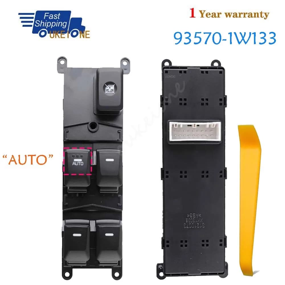 93570-1W133 Per KIA Rio III (UB) 2015 2016 2017 Interruttore Alzacristallo Elettrico Anteriore Sinistro Lato Guida Ricambio