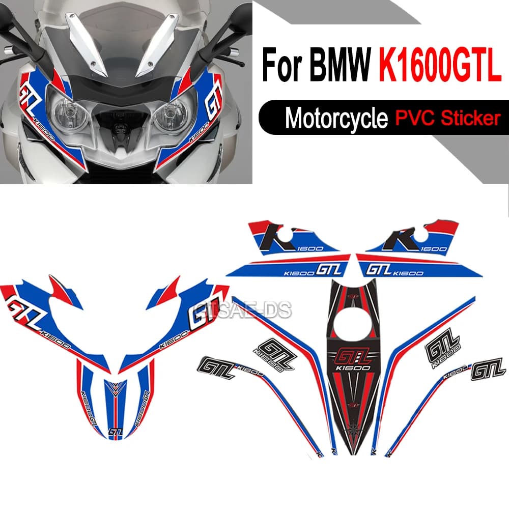 Per BMW K1600GTL K1600 K 1600 GTL Moto Rilievo del Carro Armato Kit Olio Ginocchio Protezione Antigraffio Adesivi Corpo Carenatura Copertura Decalcomanie
