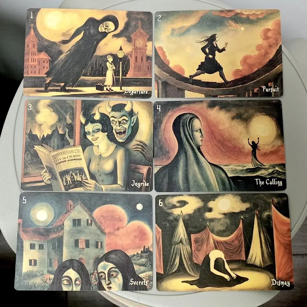 52 carte enigmatiche 10,5*7,5 cm Galleria di allucinazioni di Felix Nacht Oracle