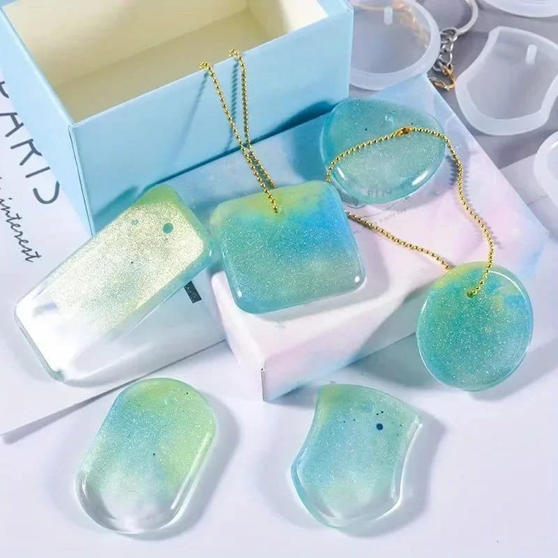 Set di 18/36 Stampi in Silicone per Ciondoli Fai-da-Te, Stampi in Resina Epossidica per Creazione di Gioielli