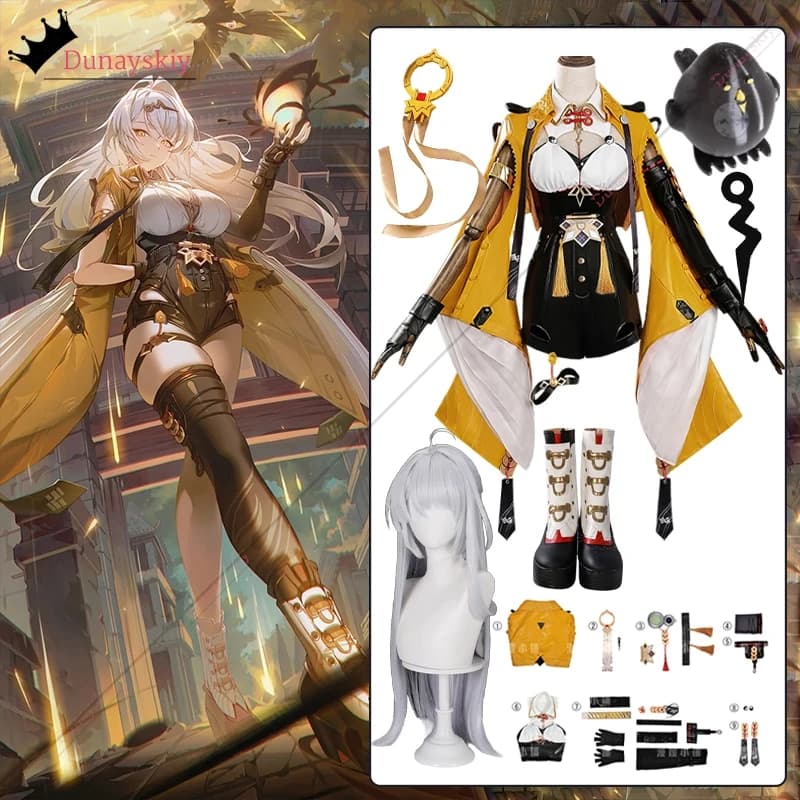 Yixuan Gioco Cosplay Zenless Zone Zero ZZZ Costume Yixuan Parrucca di ruolo Prop Abiti Travestimento di Halloween per donne adulte s-2xl