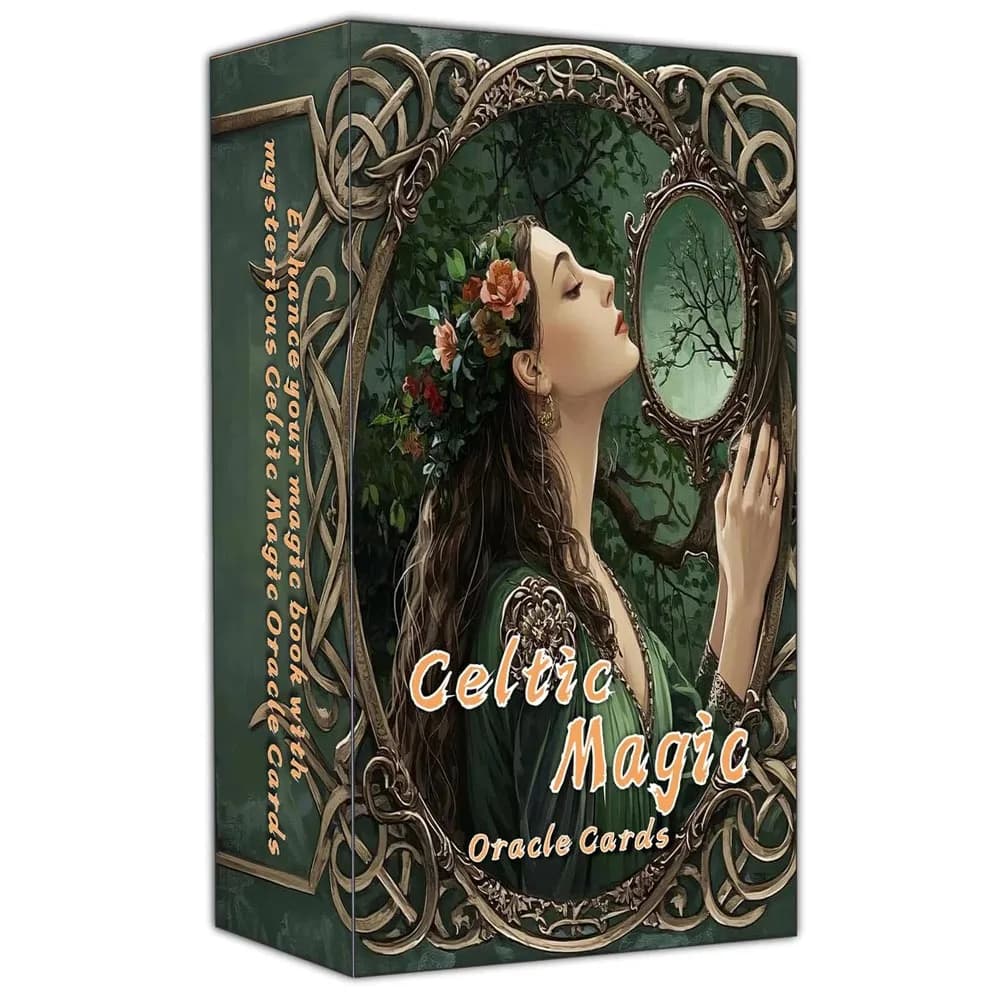 50 pezzi, 13x8 cm, carte Oracle magiche celtiche Crea il tuo mazzo magico per giochi di carte di pratica spirituale