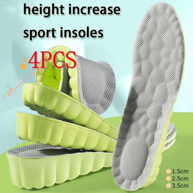 1 paio/2 paia NUOVA suola per scarpa ammortizzante morbida e confortevole soletta sportiva aumento di altezza solette traspirante anti-odore soletta