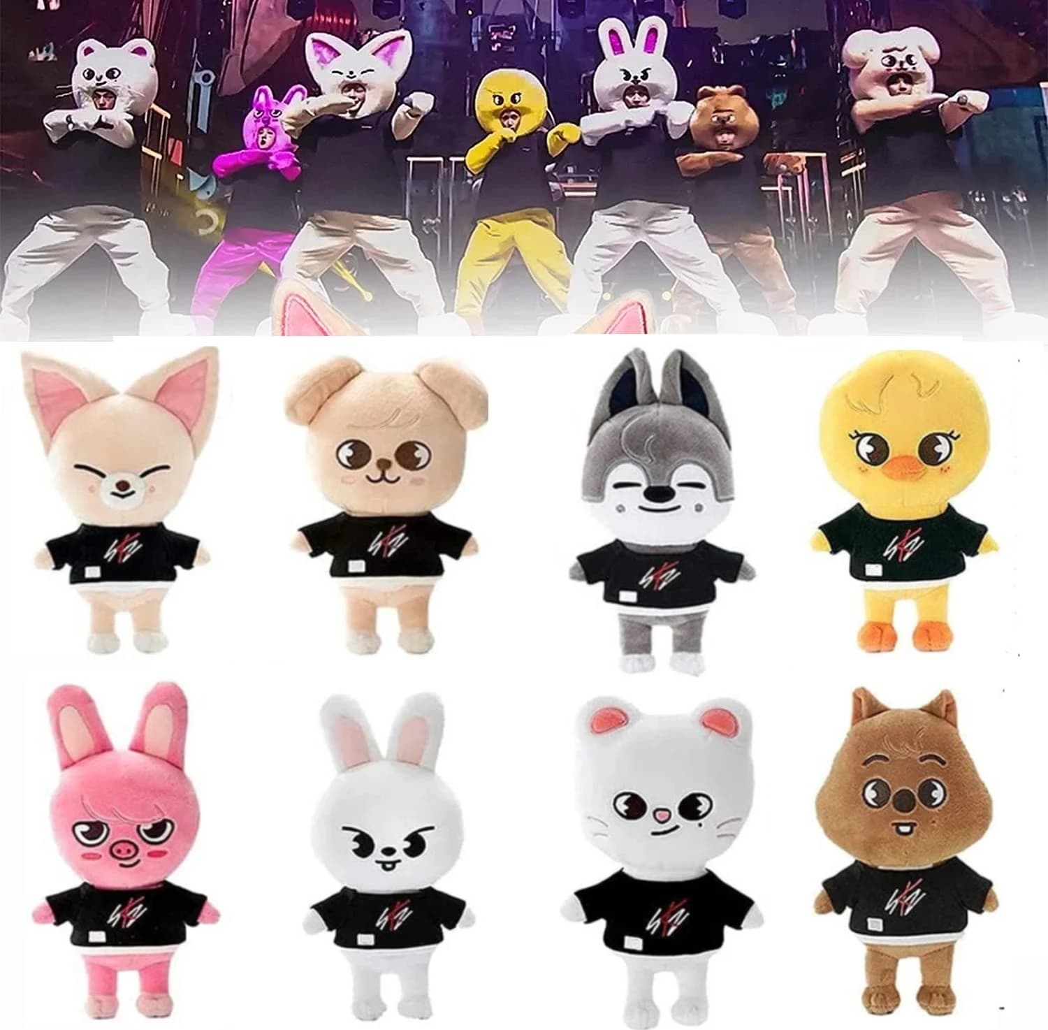 Peluche Skzoo Stray Kids, Bambole di Peluche Cartoon, Personaggi Kawaii, Compagni di Peluche per Adulti e Fan