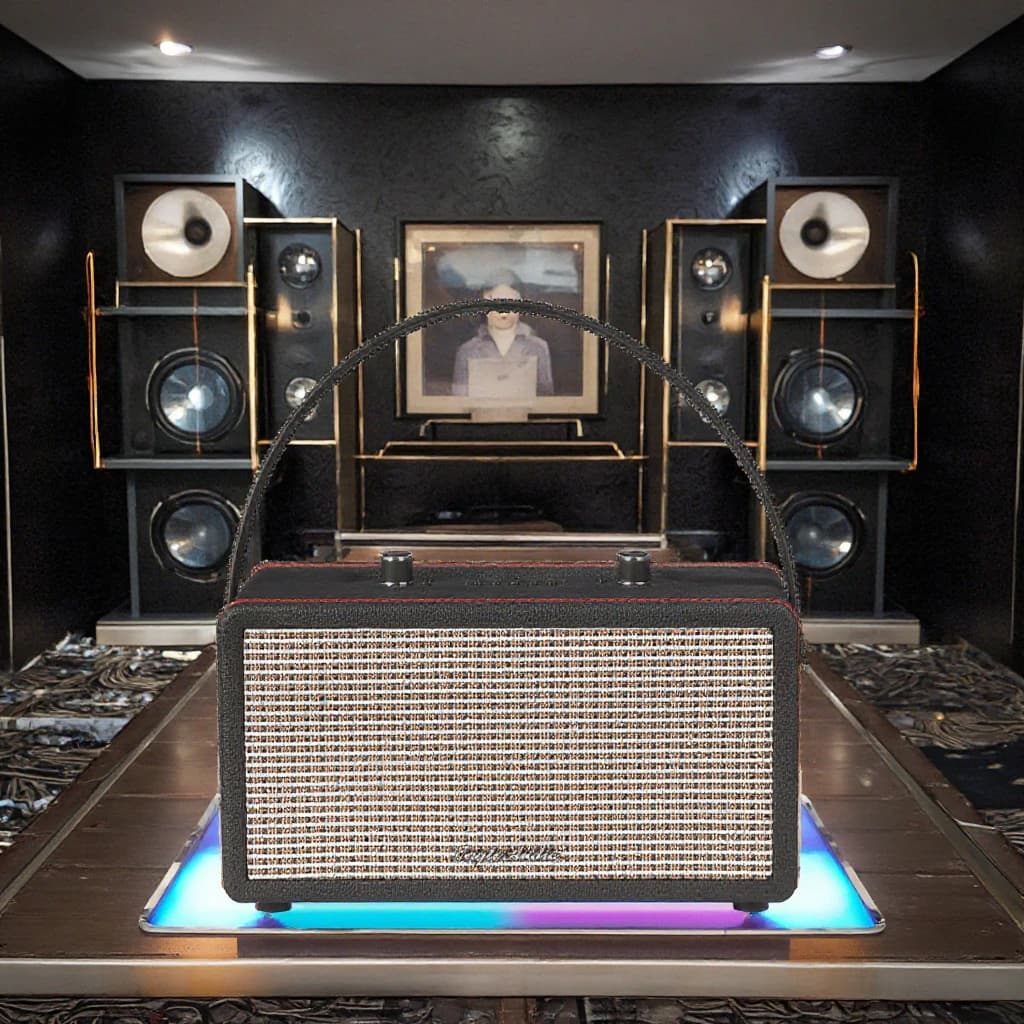 Sistema Audio Desktop per Home Theater e KTV con Altoparlante Bluetooth per TV e Subwoofer Potente con Scocca in Metallo