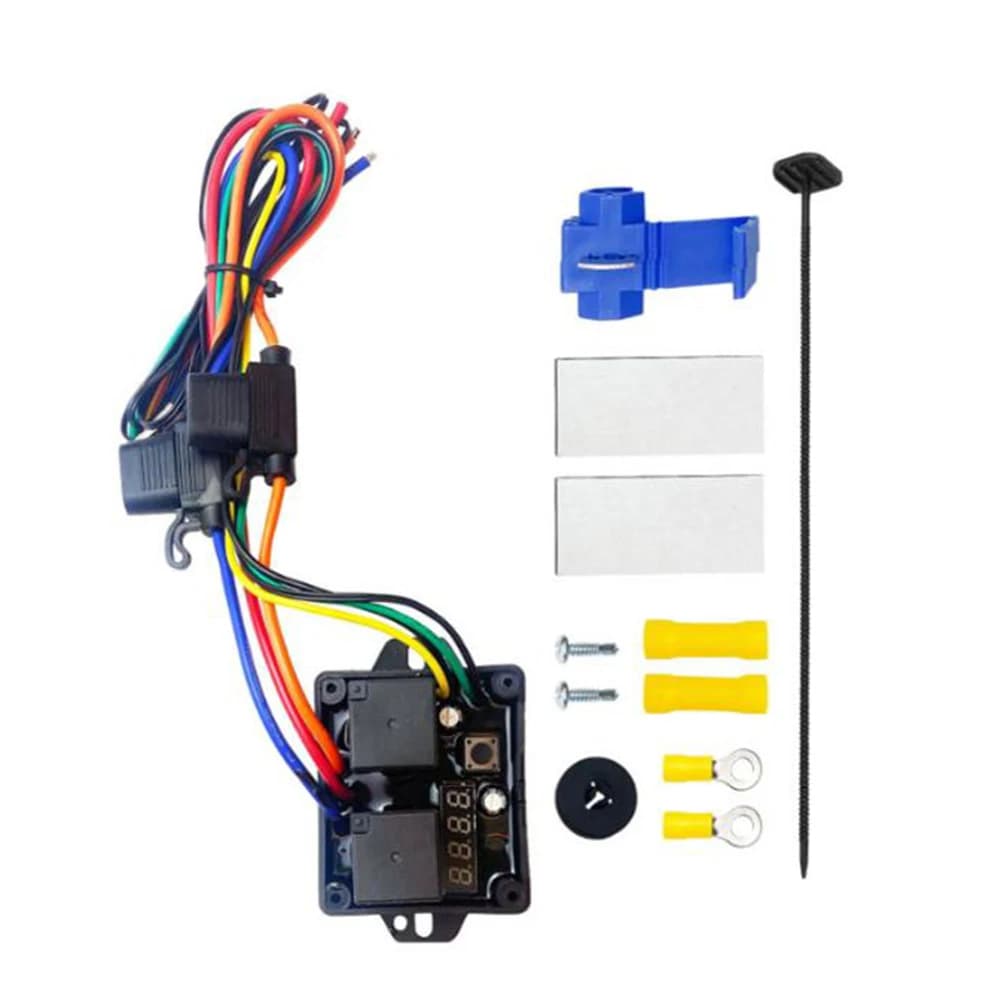 Kit interruttore controller ventola radiatore elettrico digitale 12V 24V con regolazione della temperatura per il raffreddamento del radiatore dell'auto