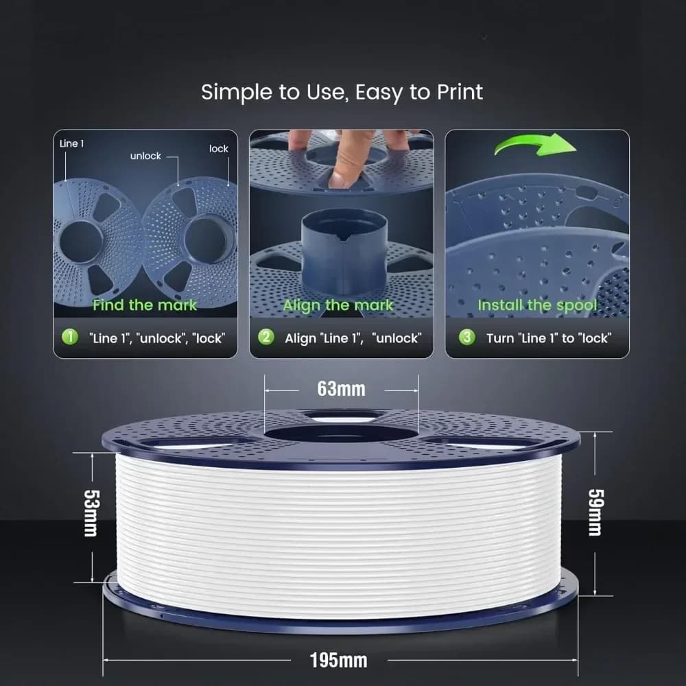 Best Upgraded Outdoor US Shipping 3D Printer Filament PLA Plus 1.75mm 10KG Bundle 10 Colors 1kg Spool for Most Printers-Durable
