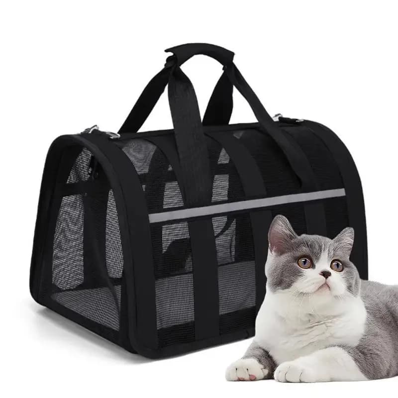 Borsa da Trasporto Portatile per Animali Domestici Approvata dalle Compagnie Aeree, Borsa Morbida per Cani, Gatti e Cuccioli, Ideale per Viaggi