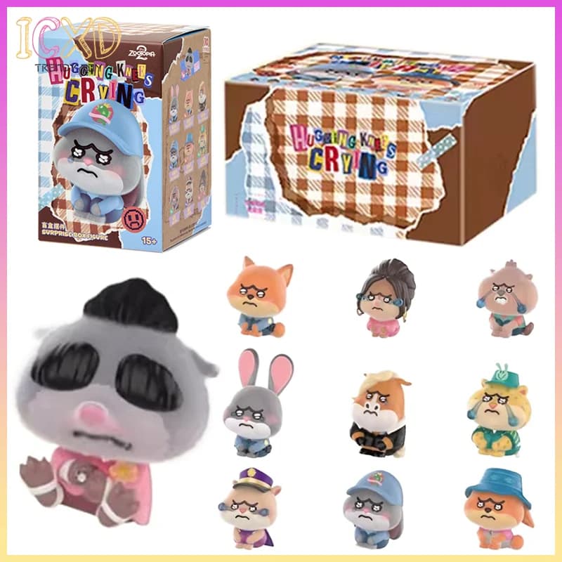 Disponibile Disney Anime Zootopia 2 Blind Box Nick Judy con personaggio che abbraccia le ginocchia, Bambola in vinile, Ciondolo in peluche, Portachiavi, Regalo