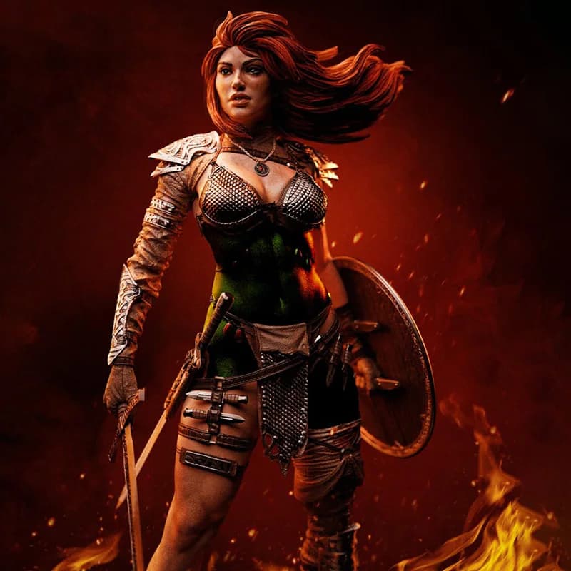 1/24 1/18 Kit modello in resina Queen Warrior 1/24 7.5 cm Figurina non verniciata verniciata RW-1307
