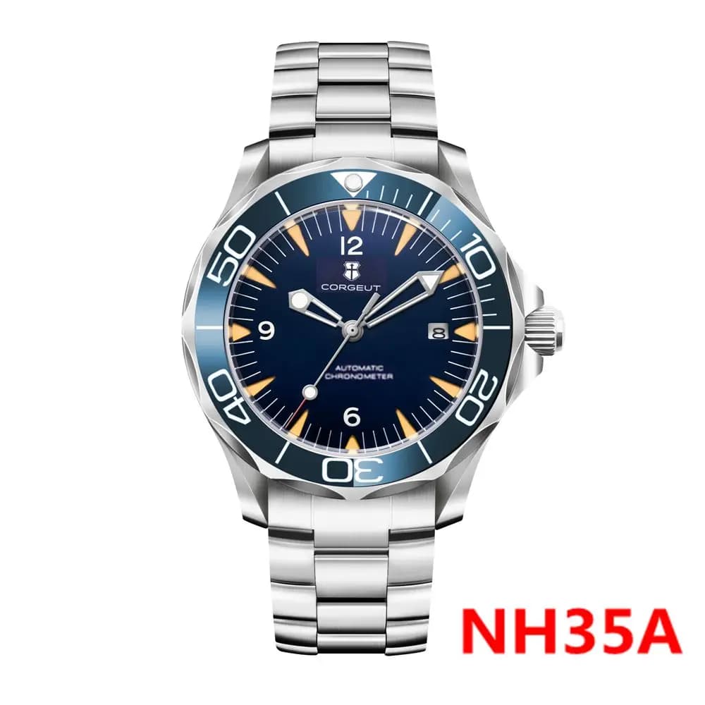 Luxury NH35 Automatic Mechanical Wristwatches 41mm Men Corgeut Watch Ceramic Bezel Sport Male Clock Luminous Waterproof Reloj