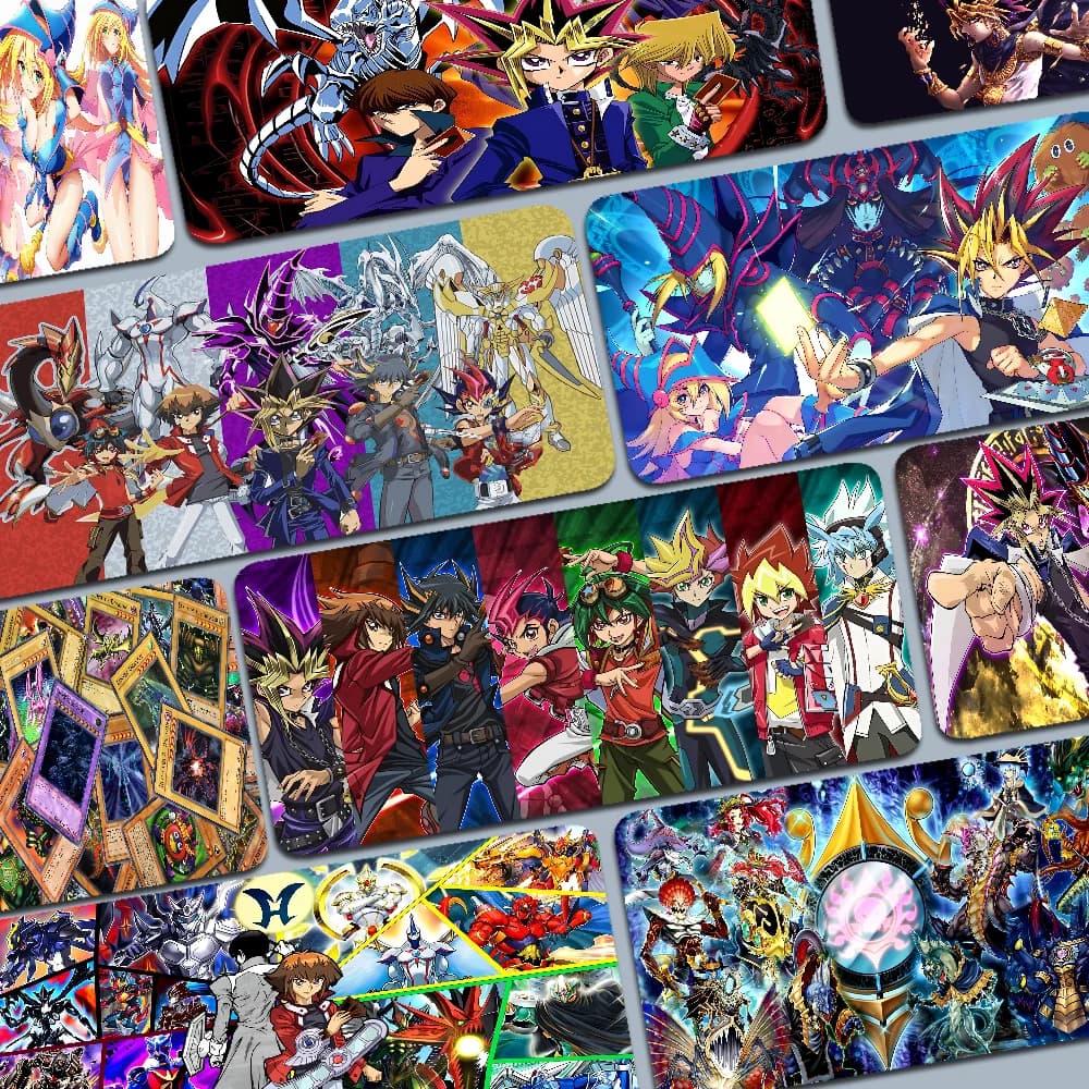 Cartoon Anime Yu-Gi-Oh MONSTER CARD Mousepad Boy Pad tappetino da scrivania da gioco in gomma naturale dimensioni per Gameing World of tanks CS GO Zelda