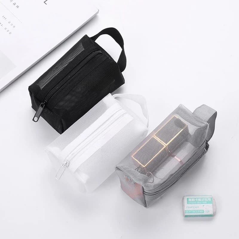 Network Travel Bag for Cosmetics with Hinge, Women's Makeup Bag, Toiletry Bag, Makeup Organizer, Portable Case.