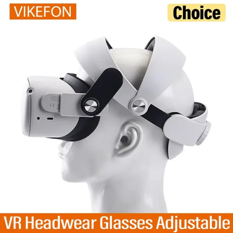 Adjustable head strap for VR Oculus Quest 2 head cover Adjustable Improves accessory for comfortable and replaceable headdress