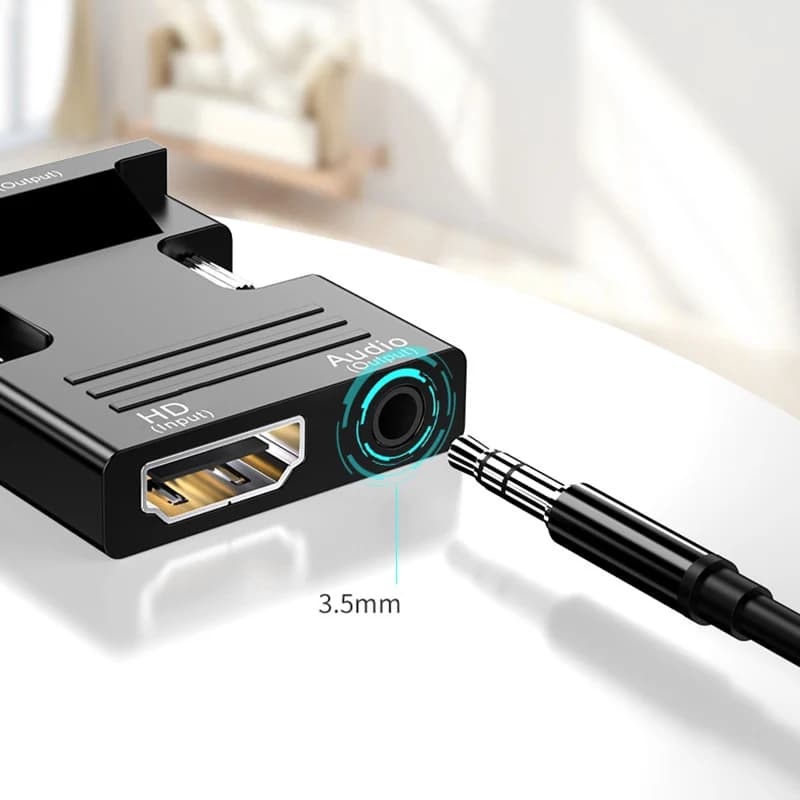 HDMI female VGA male audio cable converter for video connection set top box HD for computer projector