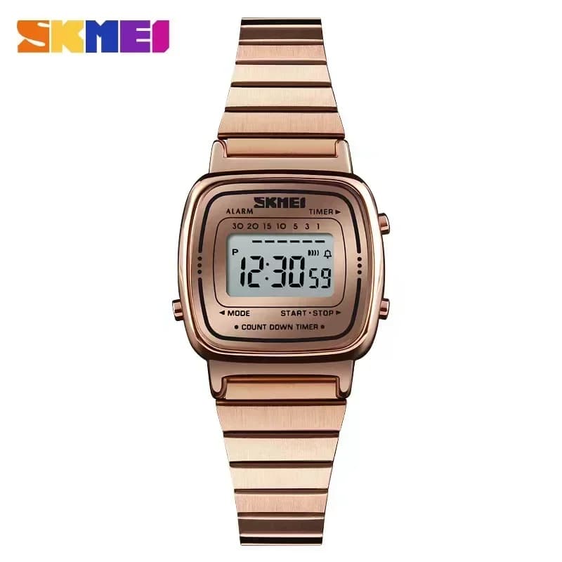 SKMEI1901 donne Top brands Luxury 3Bar orologi da donna impermeabili quadrante piccolo orologio digitale Relogio Feminino Fashion Sport Watch
