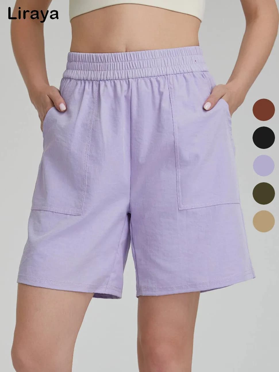 Pantaloncini Yoga a Vita Alta Effetto Push-Up, Aderenti ed Elastici per Ciclismo, Corsa e Fitness, Abbigliamento Sportivo da Donna