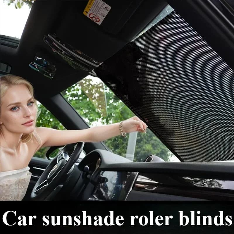 Parasole per auto, parabrezza, finestrino anteriore e posteriore retrattile, parasole, accessori per telaio isolante termico pieghevole