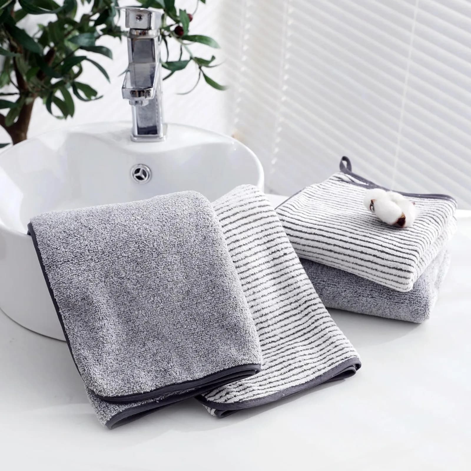 Asciugamano in Cotone per Bagno 30x75cm, Asciugamano Viso Spesso, Altamente Assorbente, Morbido, ad Asciugatura Rapida, per Adulti, Hotel, Viaggi, Casa, Regalo