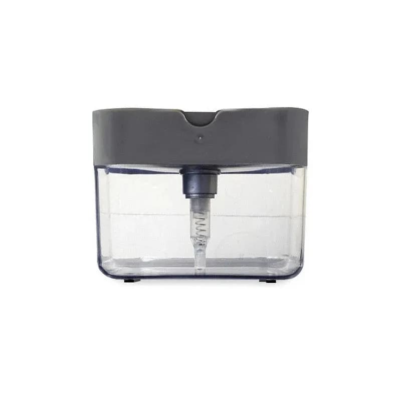 Dispenser di Detersivo a Pressione Manuale, Contenitore Portatile per Sapone con Panno per Pulizia, Strumento per Lavaggio Piatti in Cucina