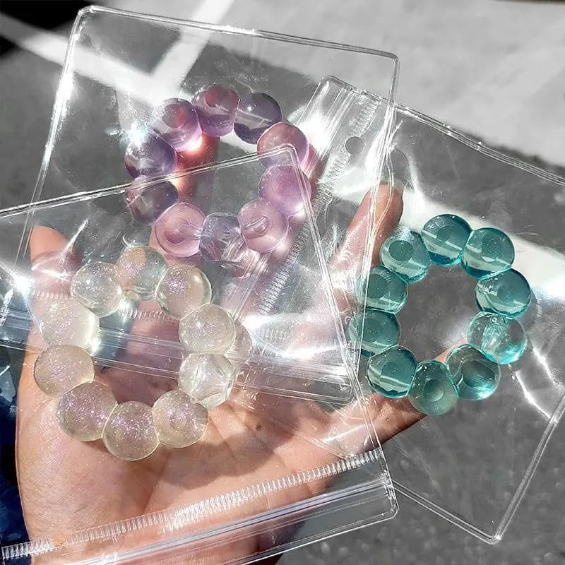 The same crystal bead bracelet pinch music creative vent bracelet TPR soft glue gold powder bracelet decompression artifact