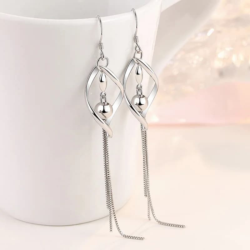 Orecchini in Argento Sterling 925, Gioielli di Alta Qualità, Design Retrò Semplice con Zirconi Bianchi e Viola, Vendita Calda