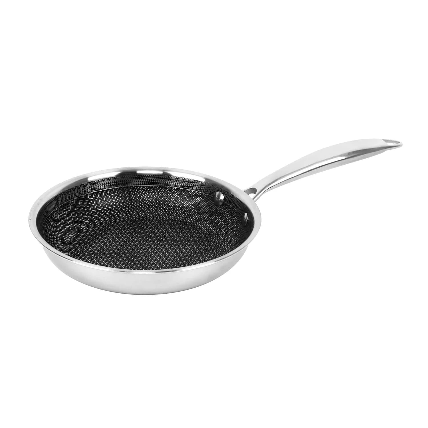 B-FH20 3-ply hybrid nonstick induction-ready stainless steel frying pan 8 inch