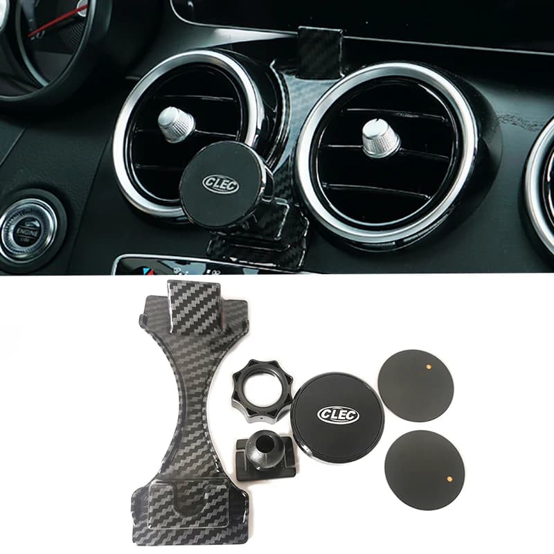 Magnetic phone support for car support for gps air grip bracket mobile phone clip for Mercedes Benz W205 Class E GLC X253 GLC43 GLC63