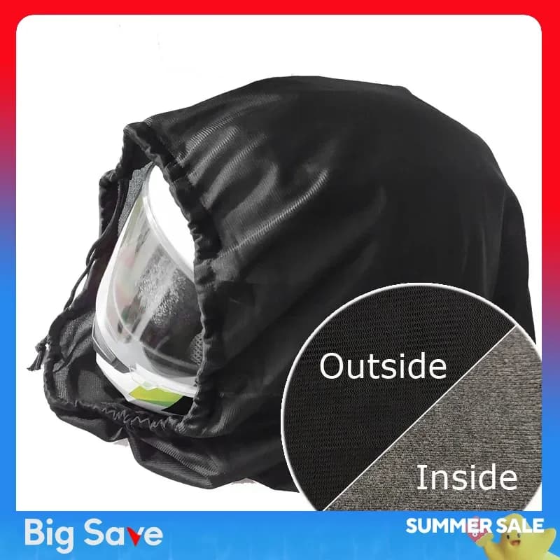 Biker Helmet Bag Single rope plush pocket for moped scooter Protective cover bag by means of complete helmet