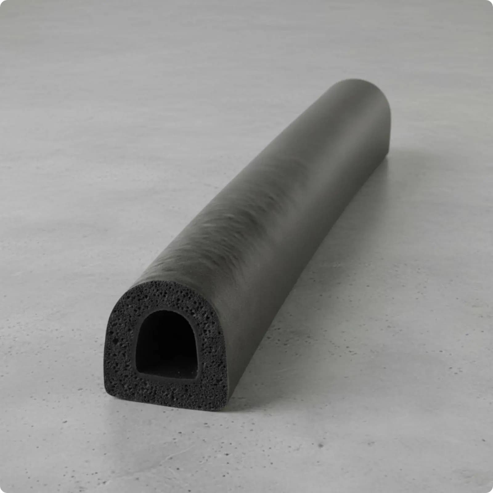 Guarnizione in Silicone a Forma di D Antiurto, Guarnizione in Schiuma Semirotonda, Resistente al Calore, Isolante Termico a Forma di D