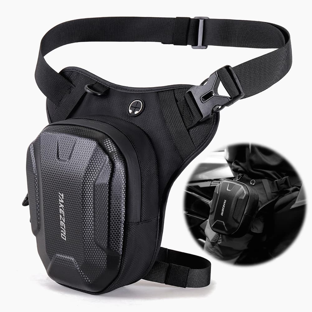 Motorcycle Rider Men Hip Bum Pack Waterproof Motorcycle Waist Leg Bag Casual Drop Leg Side Bag Outdoor Fanny Pack Bag for Sports