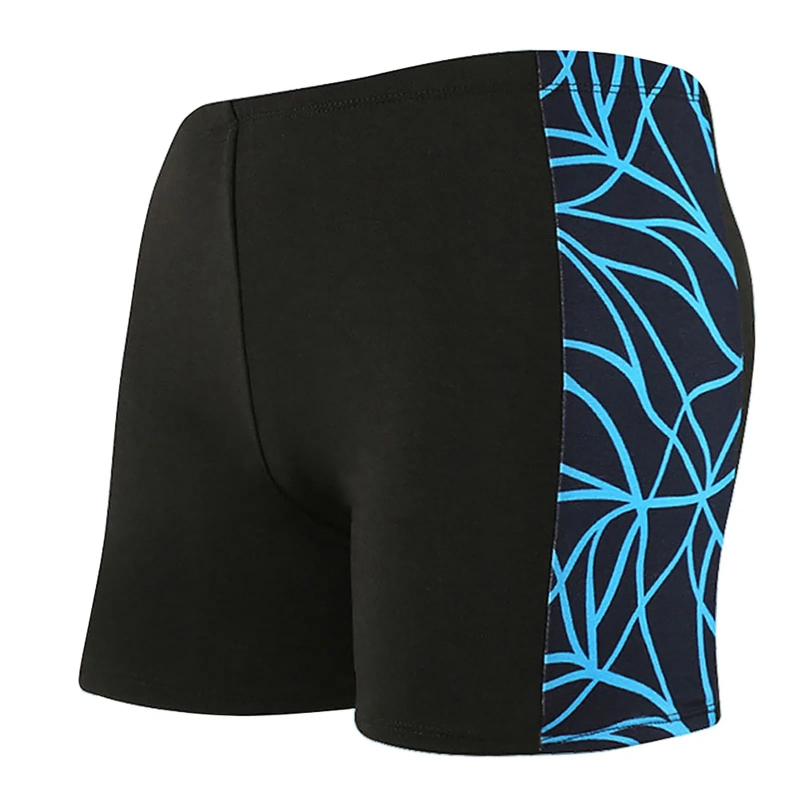 Quick drying men's swimsuit, sports boxer with drawstring, breathable and elastic summer briefs