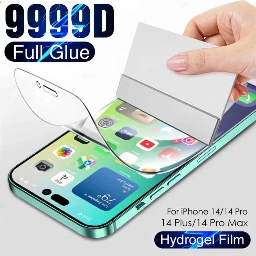 2PCS 9999D Pellicola idrogel a copertura totale per iPhone 14 13 13 12 11 ProMax 14 Plus X XR XS Max7 8 6 6s Plus SE 20 22 Protezione schermo