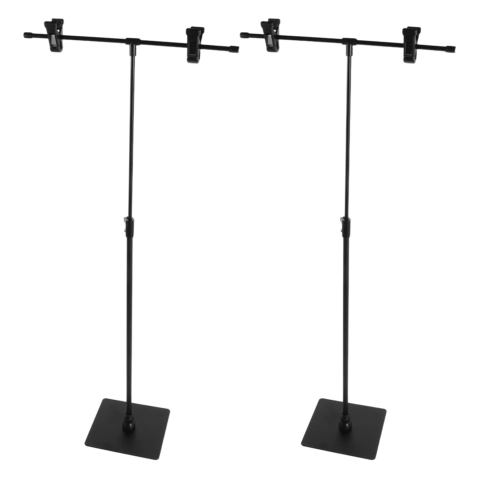 2pcs T Shaped Poster Holder Adjustable Table Top Sign Stand Desktop Display Rack For Office Retail Exhibition - Poster Display