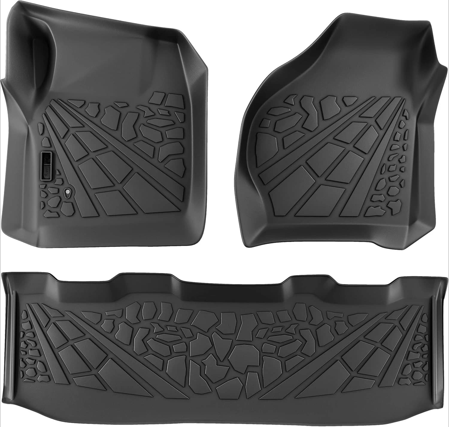 Suitable for Ford F-250 F-350 F-450 Super Duty Crew Cab 1999-2007, car floor coverings TPE 1a and 2a row on all seasons