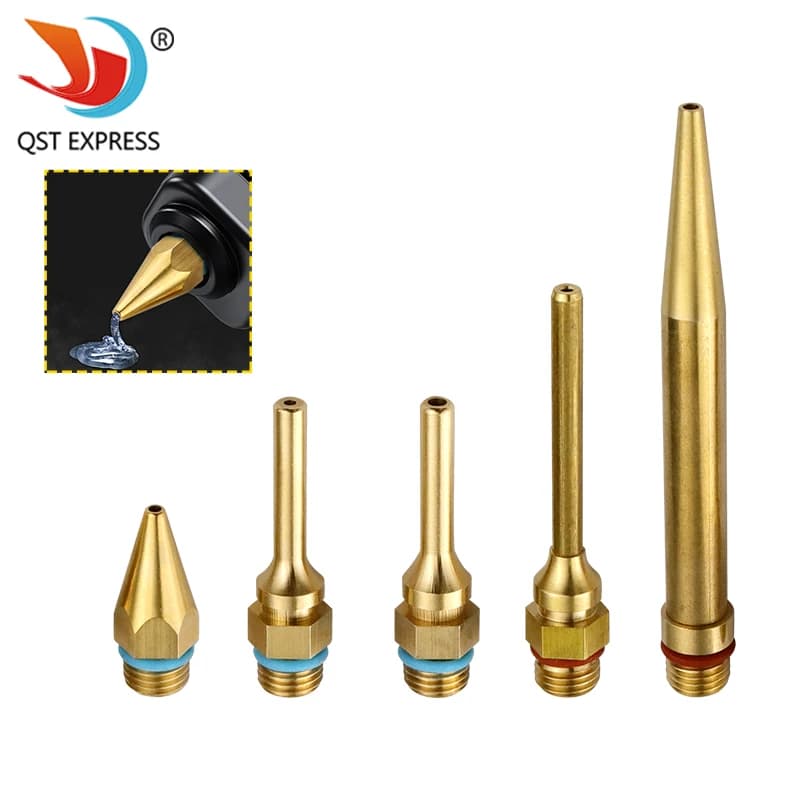 34x2.0mm 50x2.0mm 50x3.0mm 70x2.0mm Ugelli per pistola per colla a caldo Ugelli per pistola per colla a caldo Strumento adesivo Bocca universale