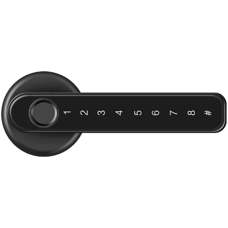 Serratura Intelligente Locstar con Password e Impronta Digitale, Chiusura Singola per Porte Interne, Compatibile con TTlock