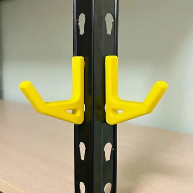 5pcs Universal Hooks For Shelving With 10.3mm Hole Spacing Storage Hooks Garage Auxiliary Hooks Shelf Fittings Support Hooks