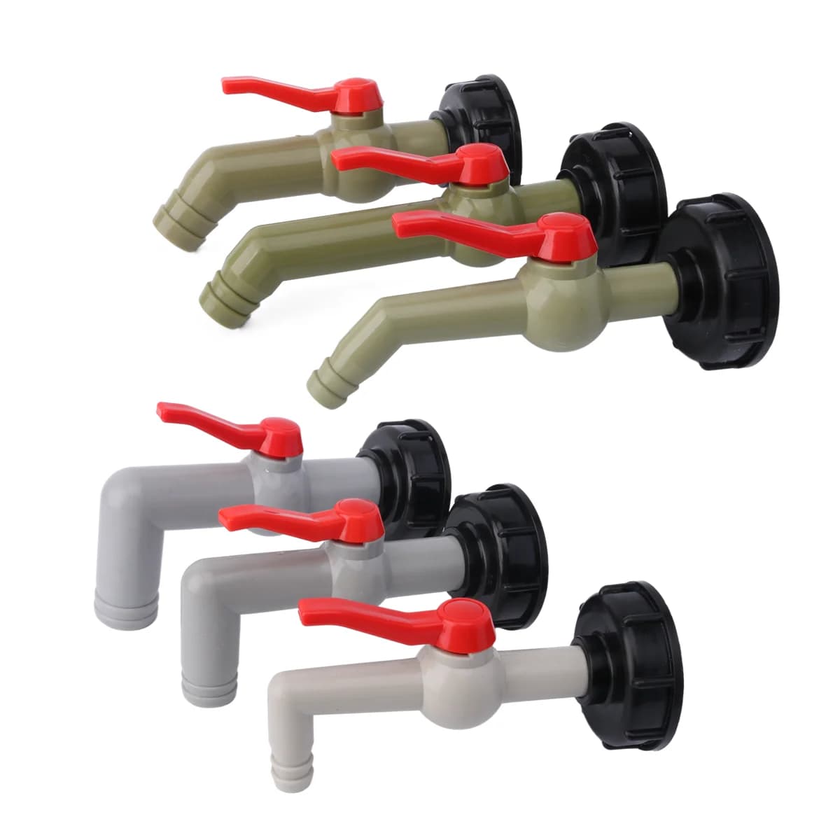 Raccordi valvola adattatore serbatoio IBC S60 * 6 filettatura grossa a 1/2 3/4 1 "connettori serbatoio acqua accessori per rubinetti tubo da giardino