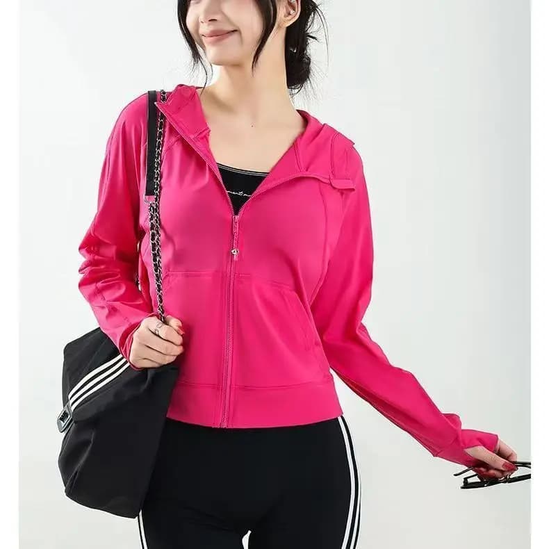 Nuova Giacca Protettiva Solare 2026 da Donna con Cappuccio, Cappotto Parasole Femminile Primavera Estate, Capospalla Casual con Collo Alto