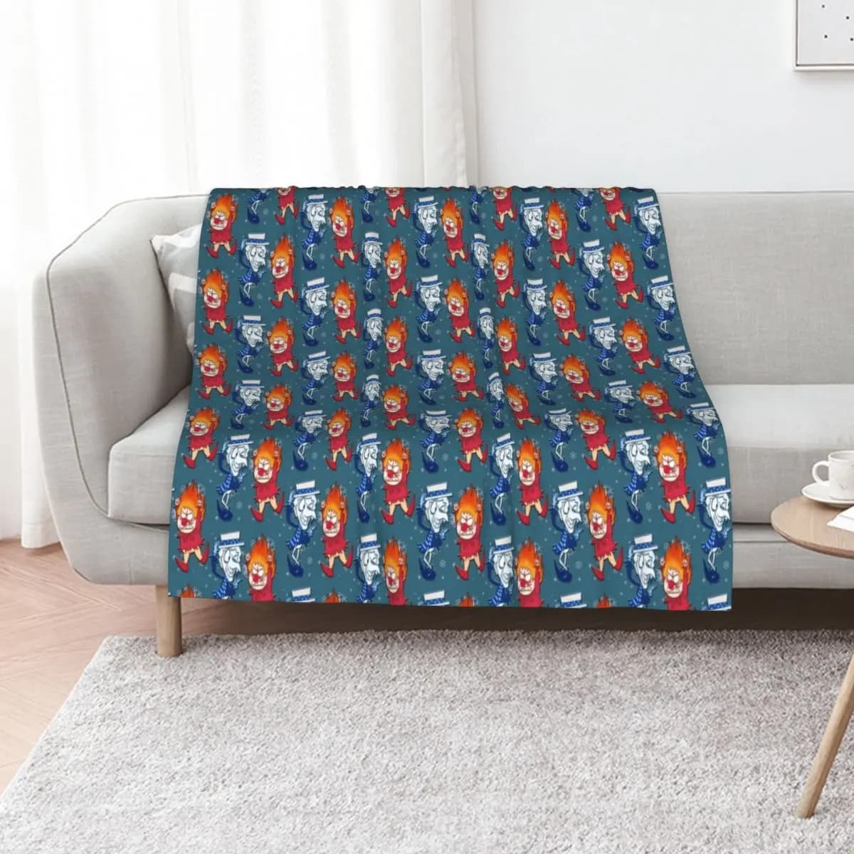 christmas heat snow miser Throw Blanket Summer Furry Camping Winter beds Blankets For Bed Sofa Throw Blankets