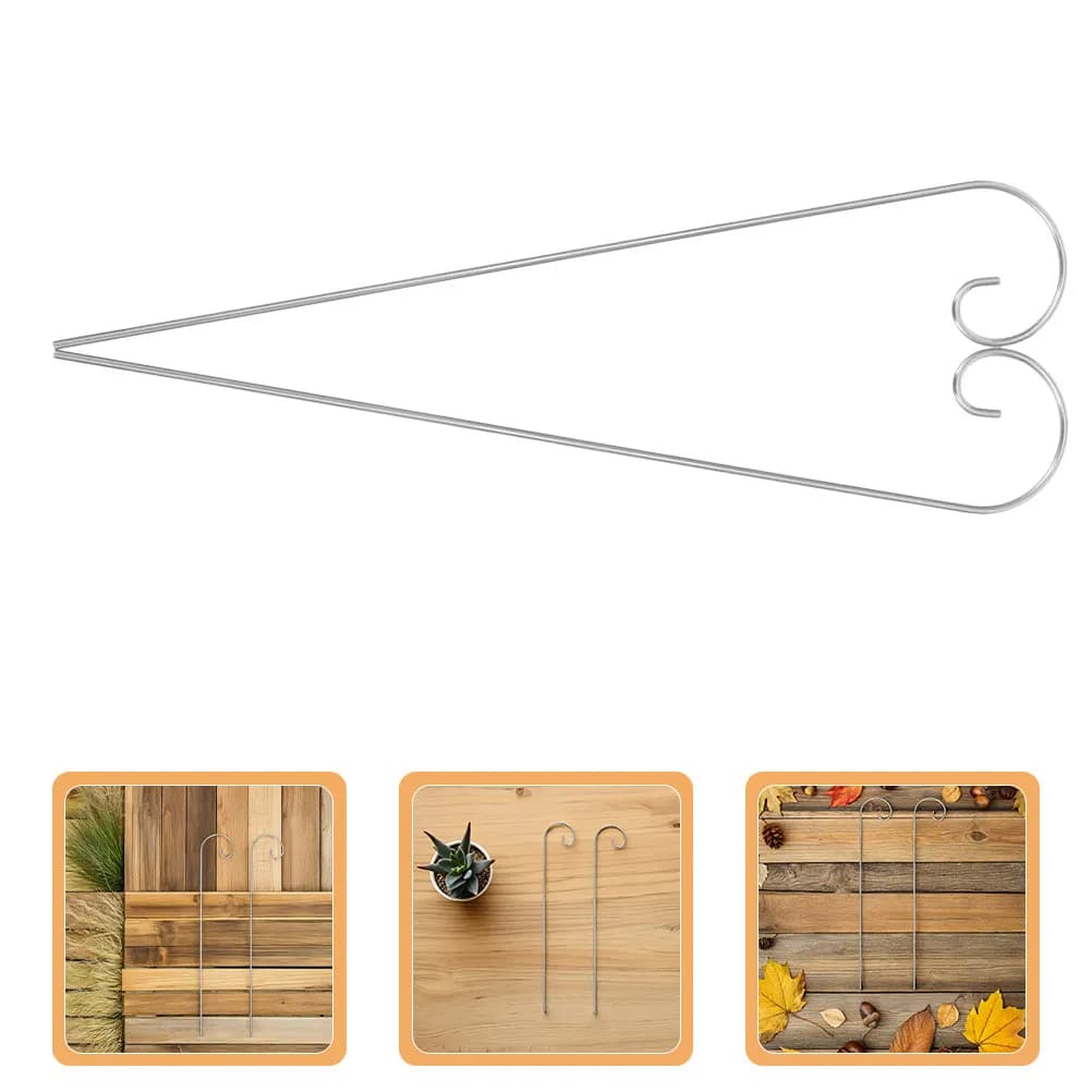 20 Pezzi Mini Ganci da Giardino in Ferro, Supporti per Etichette Piante da Esterno, Balcone, Giardino, Appendi Cartelli, Ganci Decorativi per Paesaggistica