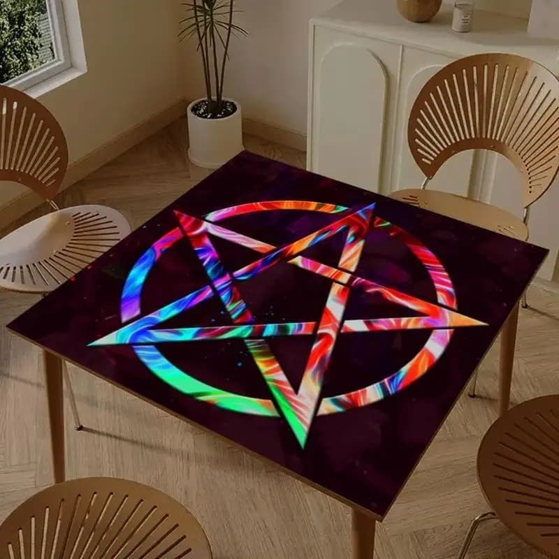 M5TC Board Game Pad Astrological Oracles Table Cover Card Mat Divinations Tablecloth