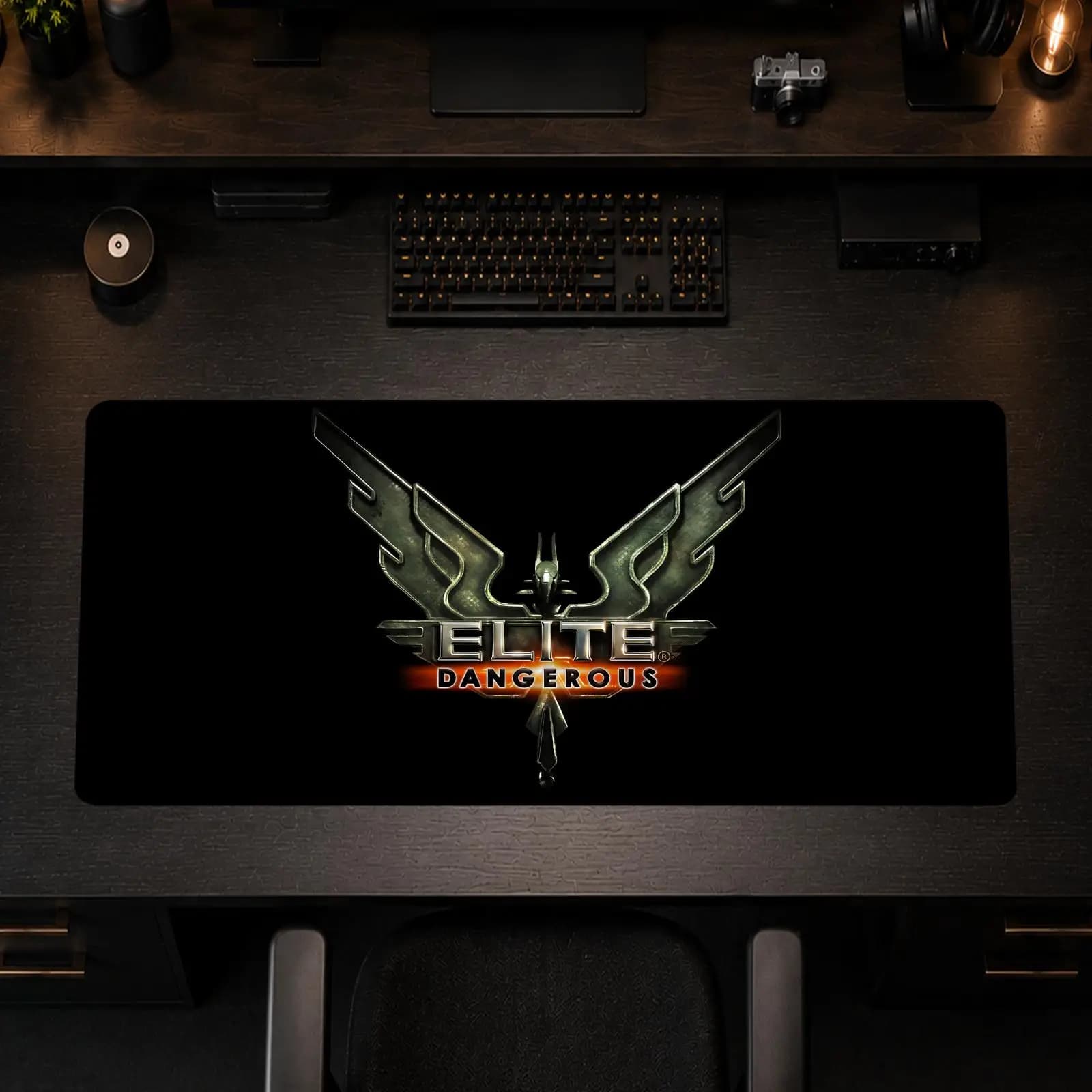 Tappetino per mouse Elite Dangerous, tappetino da scrivania antiscivolo per ufficio e gaming, tappetino per mouse fai da te, grande tappetino per tastiera da gioco con bordi overlock