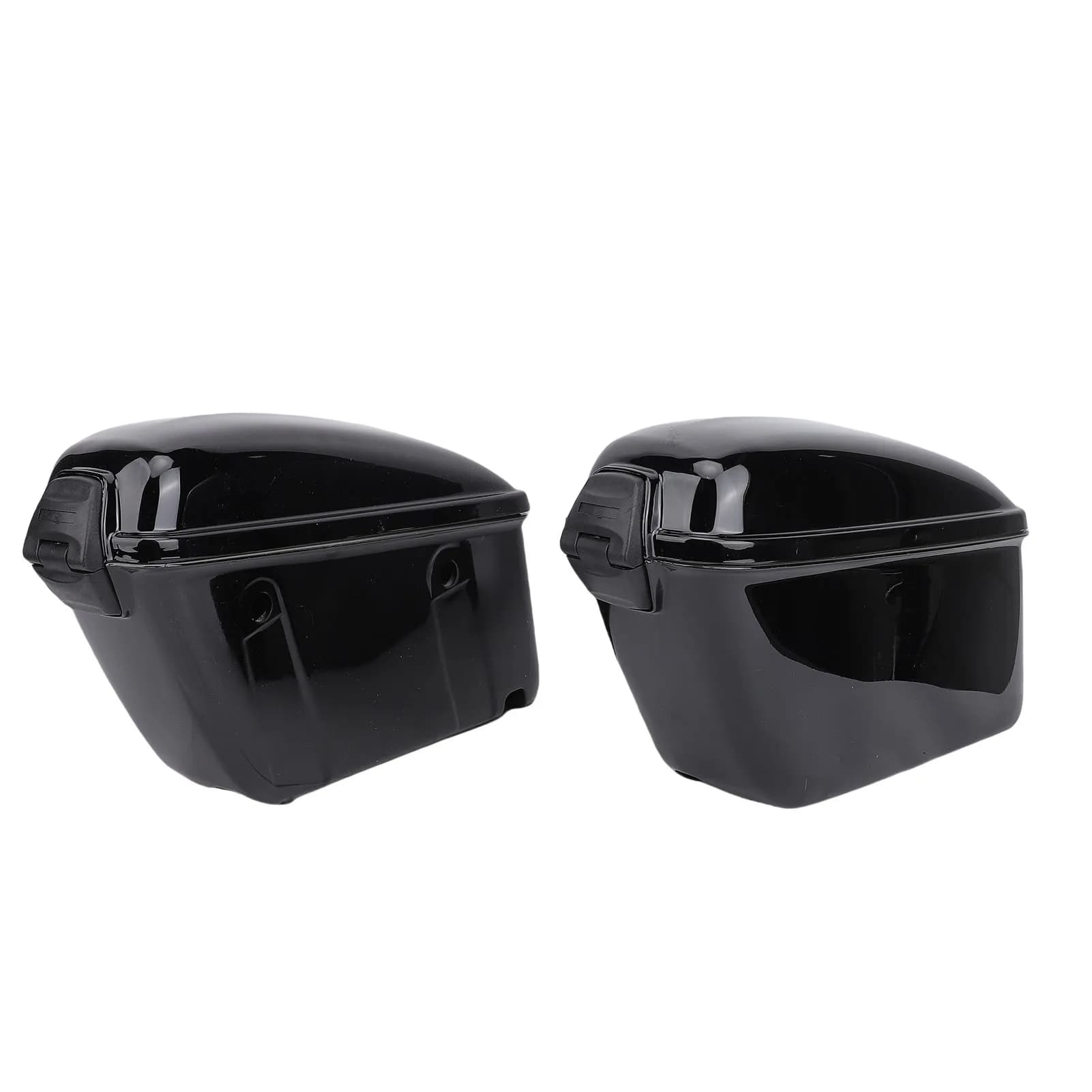 22 litre motorcycle rigid saddle bags with ABS plastic lock Universal side holder for glossy motorcycle trunk